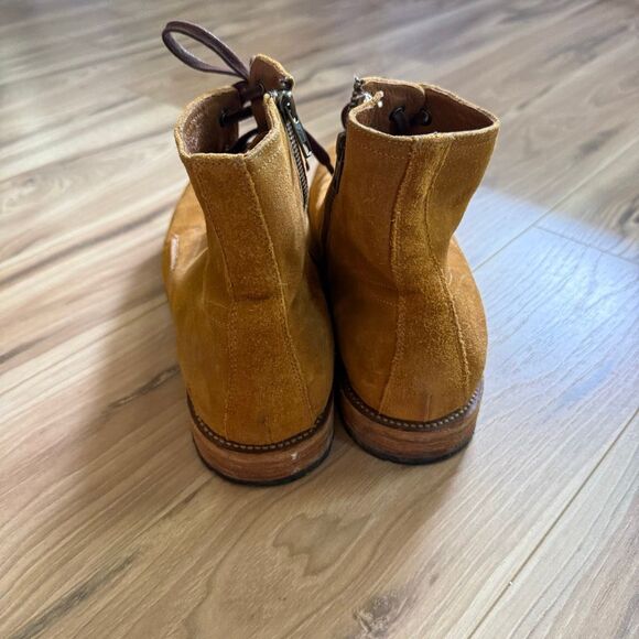 Frye Bowery Lace Up 80340 Mens Brown Suede Zipper Casual Dress Boots Size 13